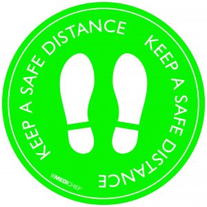 Floor Vinyl - Keep Safe Distance (Pack of 5)