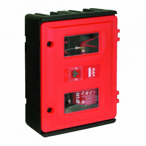 HS72K Double Fire Extinguisher Cabinet with Keybox