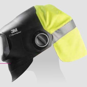 169021 hi vis head protection in use