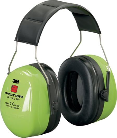 Optime Iii Headband Earmuff Hi Viz
